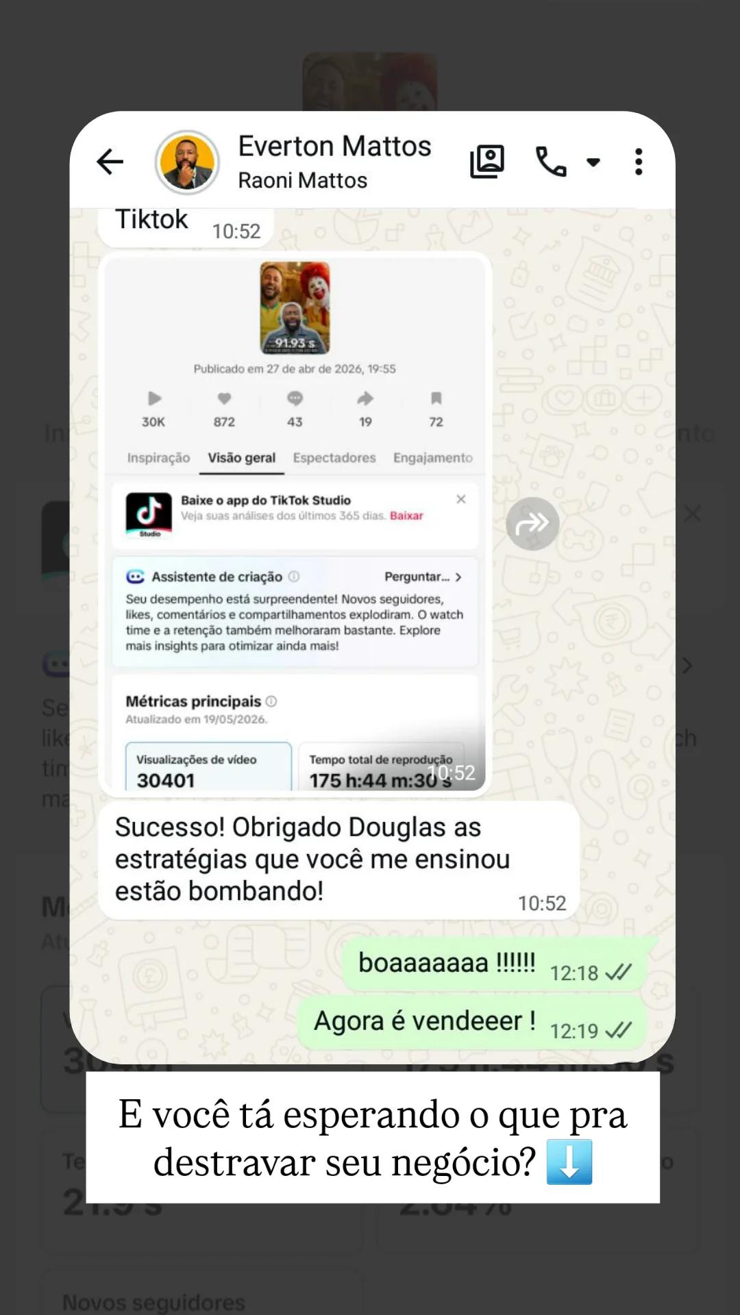 Depoimento de mentorado