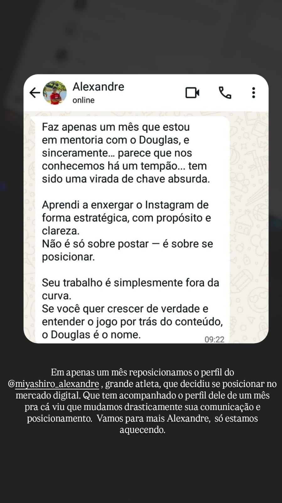Depoimento de mentorado